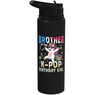 Brother Of The K-Pop Geburtstagsparty für Geburtstagskind mit Einhorn Stainless Steel Insulated Water Bottle