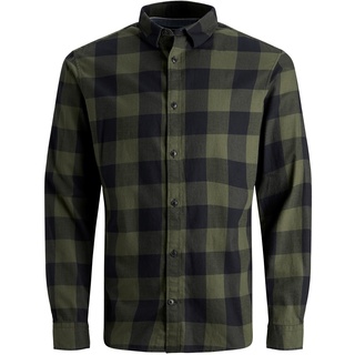 JACK & JONES Langarmhemd Rot XXL