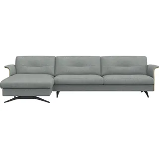 FLEXLUX Ecksofa »Glow, super bequem durch hochwertigem Sitzaufbau mit Federkern, L-Form«, Modernes skandinavisches Design FLEXLUX Sky Blue