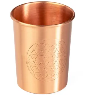bodhi Kupferbecher, 2er Set, 250 ml Blume des Lebens 2 St bronze