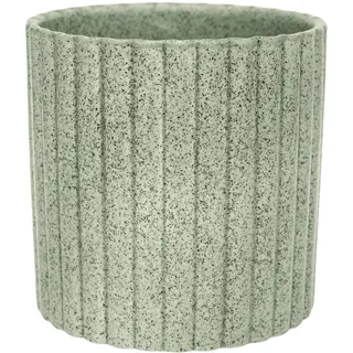 Ivyline Pflanzgefäß, Steingut, grün, H 15,5 cm x T 15,5 cm