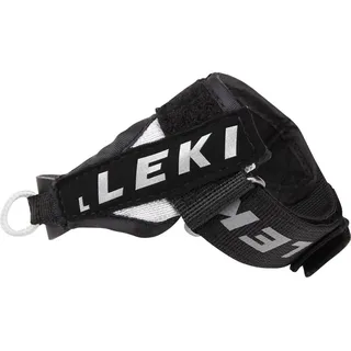Leki Schlaufen Trigger 3 Shark Nordic Walking Stöcke, Schwar/Silber, M/L/XL