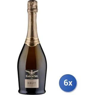 6x Gancia Spumante Brut 75 Cl 11Ø Transparent Glas