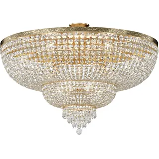Maytoni Kronleuchter , Goldfarben , Metall, Glas , 100x62.5x100 cm , Ce , Lampen & Leuchten, Innenbeleuchtung, Hängeleuchten, Kronleuchter