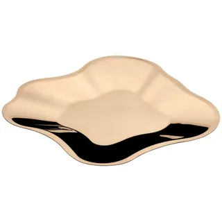 Iittala Schale Aalto 18.2 x 18.2 x 5 cm Gold aus Edelstahl