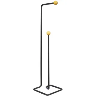 Black Wood Toilettenpapierständer, Toilettenpapier-Organizer, Badezimmerständer, Schwarze Matte, Holzelemente, Loft, modern, Hit!