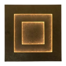 LED-Wandleuchte Masaccio Quadrato, gold