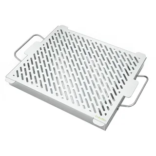 onlyfire Räucherbox mit Wasserbehälter ab für Gasgrill und Holzkohlegrill,Smokerbox für das Räuchern und Grillen von Fleisch und Fisch