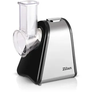 Zilan Gemüseschneider, elektrisch, 4 in 1, Raspeln, Schaben, Mandoline, Gemüse, Obst, 200 W