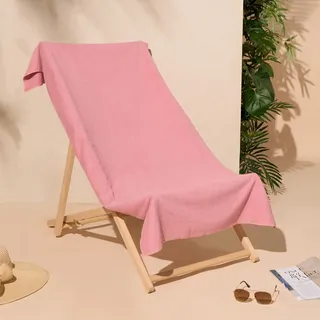 Brentfords Mikrofaser Strandtuch Altrosa, Badehandtücher für Erwachsene, superschnell trocknendes Handtuch, Pool, Fitnessstudio, Sommer, Strand, Urlaub, Essentials, Reisehandtücher, 71 cm x 152 cm