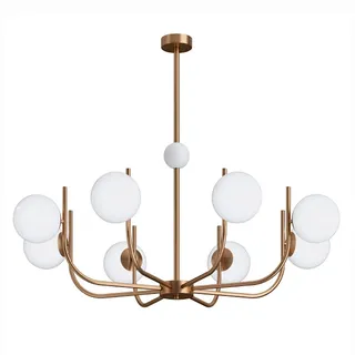 Maytoni Pendelleuchte , Messingfarben , Metall, Glas , 27.6 cm , Ce , gleichmäßige Lichtverteilung , Lampen & Leuchten, Innenbeleuchtung, Hängeleuchten, Pendelleuchten