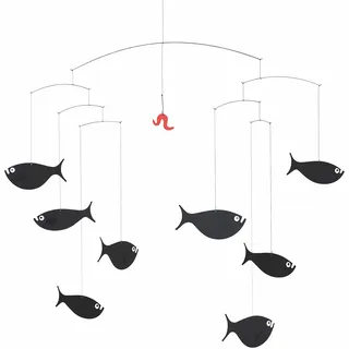 Fellowes Flensted Mobiles Shoal of Fish Mobile, Stahl, Mehrfarbig, 45x60 cm