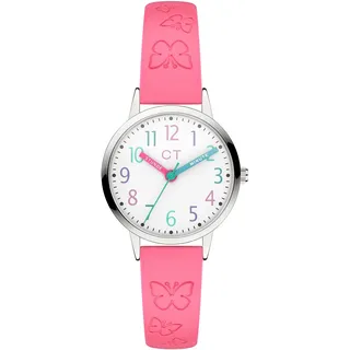Cool Time The Cool Pink Butterfly 0 mm Metall Silber Kunstlederarmband Pink