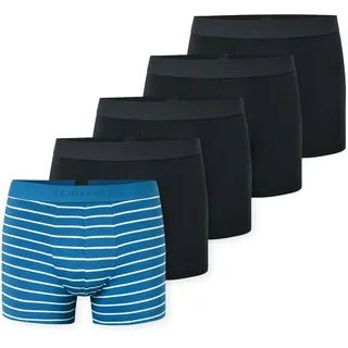 Boxershorts SCHIESSER "95/5 Multipacks", Herren, Gr. 7, sortiert 9, Single Jersey, Obermaterial: 95% Baumwolle, 5% Elasthan, körpernah, Unterhosen Boxershorts, ohne Eingriff, angenehm weich