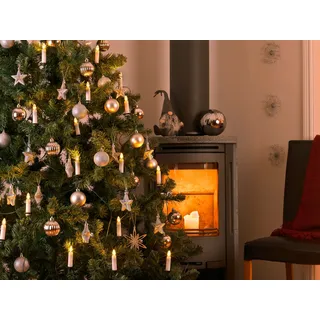 Konstsmide 1009-020 Weihnachtsbaum-Beleuchtung Innen netzbetrieben Anzahl Leuchtmittel 35 LED Leuchtdekoration, Grün, Warmweiß
