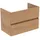Waschtischunterschrank 2 Auszüge 80 x 44 x 55 cm Braun