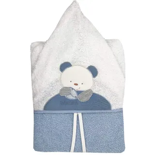 Andy & Helen 6600D03_C Bademantel Poncho aus Frottee, bestickt