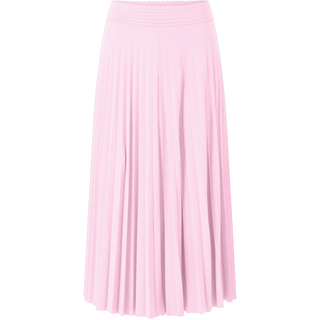 Plisseerock RICHROYAL, Damen, Gr. 34, rosa (spring blush), Web, Obermaterial: 95% Polyester, 5% Elasthan, ca. Mitte Wade, Röcke Plisseerock, mit elastischem Bund
