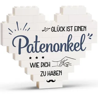Greatabox Patenonkel Geschenk, Geburtstagsgeschenk für Patenonkel | Geschenk für Patenonkel zu Geburtstag, Weihnachten, Valentinstag - Herzförmige Deko
