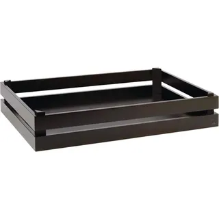 APS Superbox Holzbox, GN 1/1, schwarz, Höhe: 105 mm, Länge: 555 mm - Schwarz