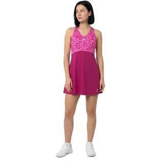 Head Racket Spirit ärmelloses Kleid - Print Vision / Vivid Pink - M