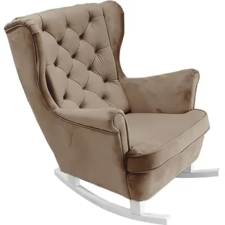 DomoHome Relaxsessel Armlehnensessel Armlehnen Fernsehsessel Loungesessel Polstersessel Couchsessel Armsessel Chair Wohnzimmersessel Ohrensessel | 102x81x95cm | Brown_29813 - Braun