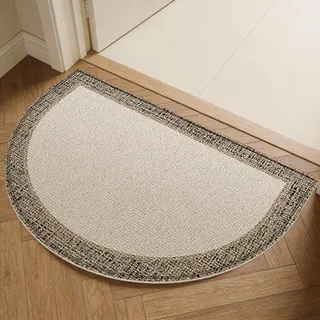 HOMECOVER Halbrund Indoor Fußmatte Rutschfester-60×90cm-C | Absorbierend Schmutzfangmatte Dicke Waschbar Für Eingang Indoor Küche Haustiere Katzen Hunde
