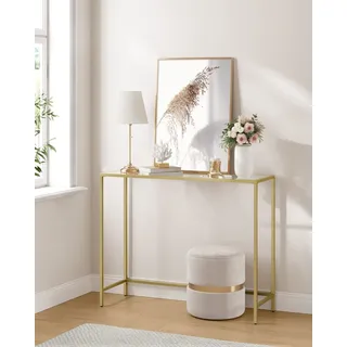 VASAGLE Konsolentisch 100 x 35 x 80 Gold
