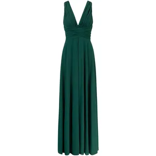 APART Fashion Damen Brautkleid mit V-Ausschnitt, Chiffon-Maxikleid, ärmelloses Abendkleid, rückenfreies Brautkleid, fließendes formelles Sommerkleid, perfekt als Brautjungfernkleid, Strandpartykleid