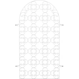 Eleo Rankgitter Rosa 200 cm x 110 cm Weiß