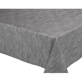 Georginias Grau Wachstuch Tischdecke abwischbar Garten Tischdecke RUND OVAL ECKIG, Größe wählbar (Eckig 140x100 cm)