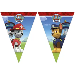 Geburtstags Party Deko Girlande - Paw Patrol - Blau