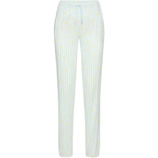 Pyjamahose, Damen, Gr. 32/34, N-Gr, bunt (blau gestreift), Single Jersey, Obermaterial: 50% Baumwolle, 50% Viskose, VIVANCE DREAMS BY LASCANA, bedruckt, gestreift, lang, Hosen Pyjamahose, in schmaler Form