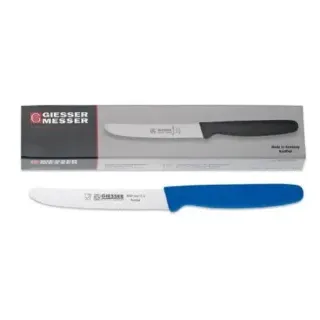 Giesser Universalmesser-Set, 6-teilig, Ideal zum Schneiden und Würfeln von Tomaten, Farbe: blau