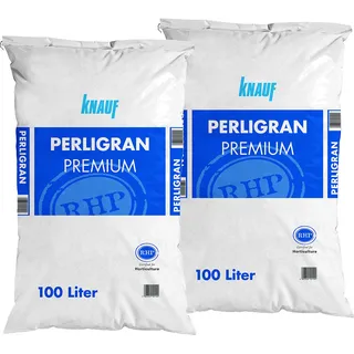 Floragard Perlite Perligran 200 L (2×100 L, 2–6 mm) – mineralischer Bodenverbesserer & Drainagezusatz für Garten, Anzucht, Zimmerpflanzen & Hydrokultur – sorgt für lockere Struktur & Gute Belüftung