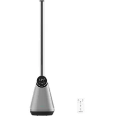 Cecotec - Turmventilatoren EnergySilence 9890 Skyline Bladeless Dark, ohne 100 cm, 50 W, Touch -LED -Bildschirm, Fernbedienung, 3 Modi, 3 Geschwindigkeiten, 15 -Stunden -Timer, 40o -Schwingung