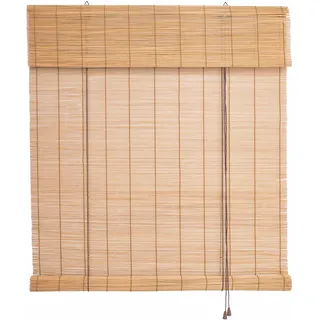 Seitenzugrollo LIEDECO "Bambus" Gr. 1, braun (kirschholzfarben), B:60cm H:160cm, Bambus, Rollos, Seitenzugrollo, Bambusrollo, Topseller