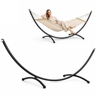 AMANKA Xl-Hängemattengestell für 1 Person bis 120kg, 300/100 cm, schwarz
