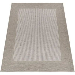 Paco Home Outdoorteppich 150/150 cm Vermont 195 , Beige , Textil , Quadratisch , 150x150 cm , strapazierfähig, für Fußbodenheizung geeignet , Teppiche und Böden, Teppiche, Outdoorteppiche