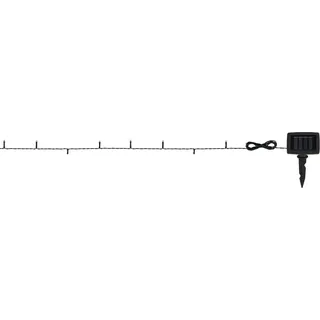 Globo Solar-Lichterkette Kunststoff 2,4 cm Schwarz Matt