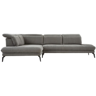 Stylife Ecksofa , Dunkelgrau , Textil , Ottomane links, L-Form , 293x197 cm , Stoffauswahl, seitenverkehrt erhältlich, Hocker erhältlich , Wohnzimmer, Sofas & Couches, Wohnlandschaften, Ecksofas