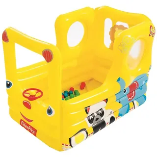 Bestway Fisher Price Lil ́learner School Bus 137x96x96 Cm Aufblasbares Spielbecken Mit Bällen - Yellow - One Size