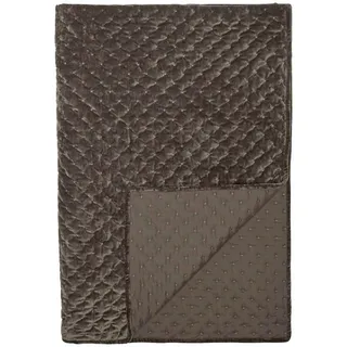 Tagesdecke , Braun , Textil , Uni , 180x260 cm , Heimtextilien, Bettwäsche & Leintücher, Tagesdecken