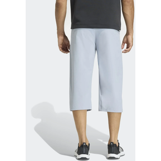 Sporthose ADIDAS PERFORMANCE "WORKOUT ESSENTIALS FLEX WOVEN 3/4", Herren, Gr. M, N-Gr, grau (halo silber, normal, gr.), Obermaterial: 87% Polyester, 13% Elasthan, 3/4-Länge, Hosen Sporthose