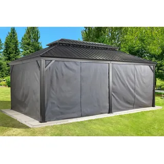 Sojag Seitenteile »Messina«, Breite: 598 cm, Polyester, dunkelgrau