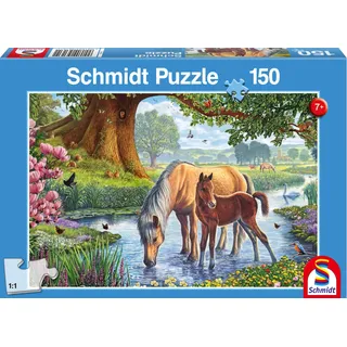 Schmidt Spiele Schmidt Puzzle Pferde am Bach