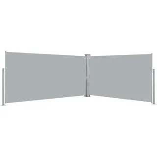 vidaXL Seitenmarkise 160 x 600 cm Grau Polyester