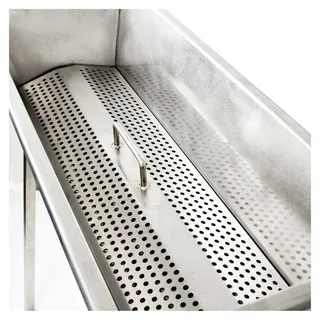 Mangal Grill 80x34cm Edelstahl 2mm Holzkohlegrill Schaschlik Standgrill Kohlegrill Brikett BBQ mit abnehmbaren Füßen