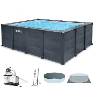 Aufstellpool Intex Graphite Grey Panel 26396NP