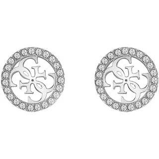 GUESS Damen-Ohrstecker Edelstahl Zirkonia One Size Silber 32023450